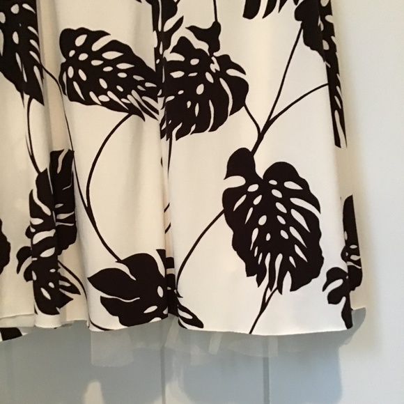 Halter sweetheart cocktail dress palm print - 10 - Picture 3 of 3